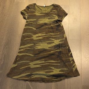 Camo Print T-Shirt Dress